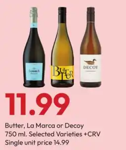 Stater Bros Butter, La Marca or Decoy offer