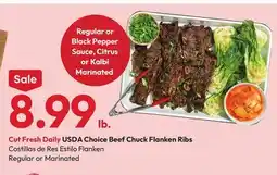 Stater Bros USDA Choice Beef Chuck Flanken Ribs offer