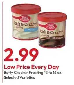 Stater Bros Betty Crocker Frosting offer