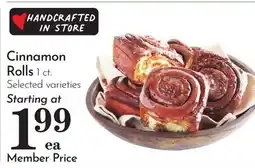 Pavilions Cinnamon Rolls offer