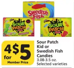 Pavilions Sour Patch Kid or Swedish Fish Candies offer