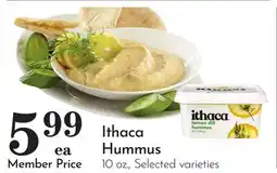 Pavilions Ithaca Hummus offer