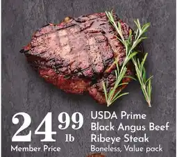Pavilions USDA Prime Black Angus Beef Ribeye Steak offer