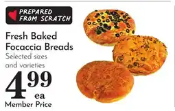 Pavilions Fresh Baked Focaccia Breads offer