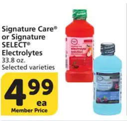 Pavilions Signature Care or Signature SELECT Electrolytes offer