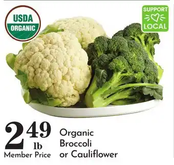 Pavilions Organic Broccoli or Cauliflower offer