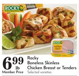 Pavilions Rocky Boneless Skinless Chicken Breast or Tenders offer