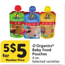 Pavilions O Organics Baby Food Pouches offer