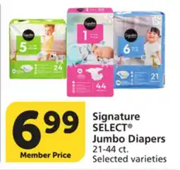 Pavilions Signature SELECT Jumbo Diapers offer