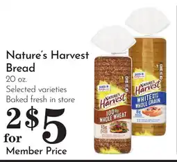 Pavilions Nature's Harvest Bread offer