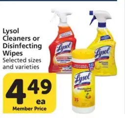 Pavilions Lysol Cleaners or Disinfecting Wipes offer