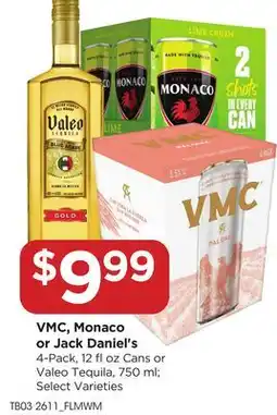Food 4 Less VMC, Monaco or Jack Daniel's offer
