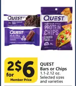 Pavilions QUEST Bars or Chips offer