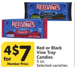 Pavilions Red or Black Vine Tray Candies offer