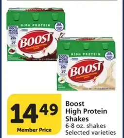 Pavilions Boost High Protein Shakes offer