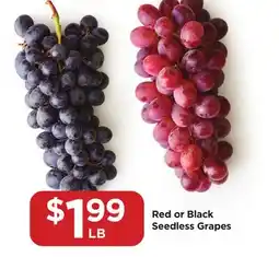 Food 4 Less Red or Black Seedless Grapes offer