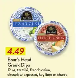 Fresh Thyme Boar's Head Greek Dips offer