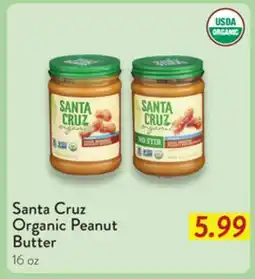 Fresh Thyme Santa Cruz Organic Peanut Butter offer