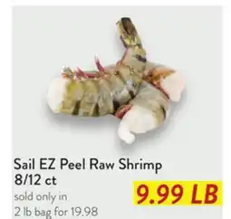 Fresh Thyme Sail EZ Peel Raw Shrimp 8/12 ct offer