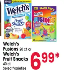 Jewel-Osco Welch's Fusions 20 ct. or Welch's Fruit Snacks 40 ct offer