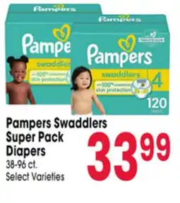 Jewel-Osco Pampers Swaddlers Super Pack Diapers offer