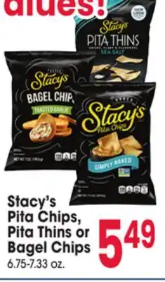 Jewel-Osco Stacy's Pita Chips, Pita Thins or Bagel Chips offer