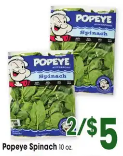 Jewel-Osco Popeye Spinach offer