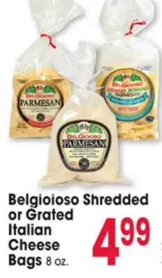 Jewel-Osco Belgioioso Shredded or Grated Italian Cheese Bags offer