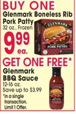 Jewel-Osco Glenmark Boneless Rib Pork Patty offer