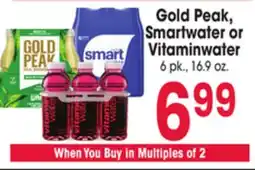 Jewel-Osco Gold Peak or Smartwater or Vitaminwater offer