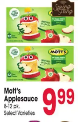 Jewel-Osco Mott's Applesauce offer