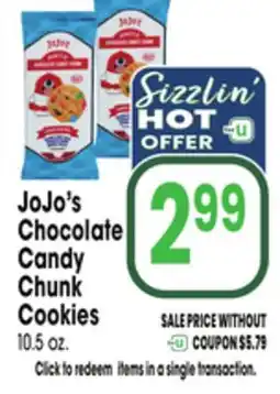 Jewel-Osco JoJo's Chocolate Candy Chunk Cookies offer