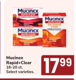 Jewel-Osco Mucinex Rapid + Clear offer