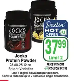 Jewel-Osco Jocko Protein Powder offer