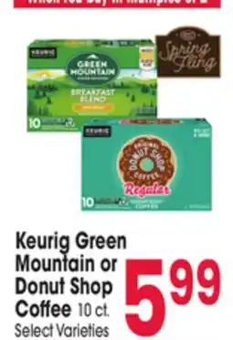 Jewel-Osco Keurig Green Mountain or Donut Shop Coffee offer