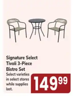 Jewel-Osco Signature Select Tivoli 3-Piece Bistro Set offer