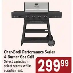 Jewel-Osco Char-Broil Performance Series 4-Burner Gas Grill offer
