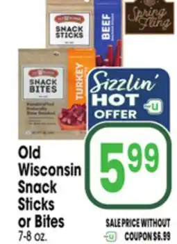 Jewel-Osco Old Wisconsin Snack Sticks or Bites offer