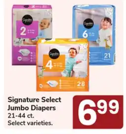 Jewel-Osco Signature Select Jumbo Diapers offer