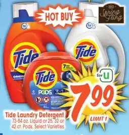 Jewel-Osco Tide Laundry Detergent offer