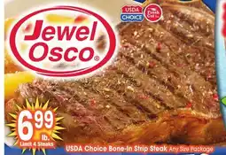 Jewel-Osco USDA Choice Bone-In Strip Steak offer