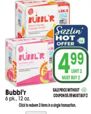 Jewel-Osco Bubbl'r offer