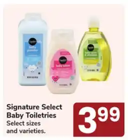 Jewel-Osco Signature Select Baby Toiletries offer