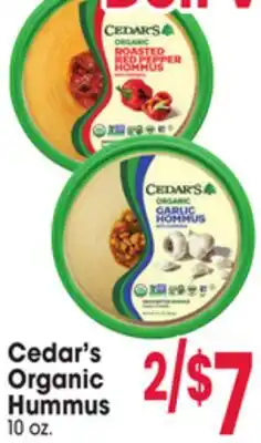 Jewel-Osco Cedar's Organic Hummus offer