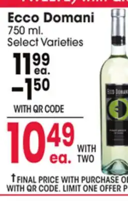 Jewel-Osco Ecco Domani offer