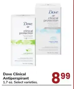 Jewel-Osco Dove Clinical Antiperspirant offer