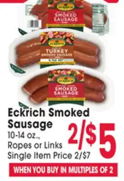 Jewel-Osco Eckrich Smoked Sausage offer