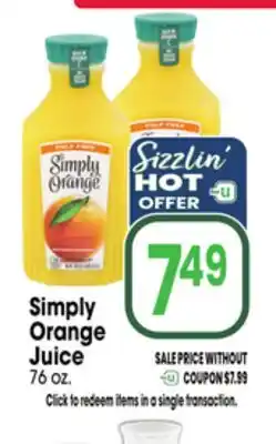 Jewel-Osco Simply Orange Juice offer