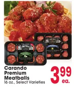 Jewel-Osco Carando Premium Meatballs offer