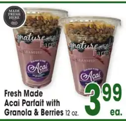 Jewel-Osco Fresh Acai Parfait with Acai Parfait with Granola & Berries offer
